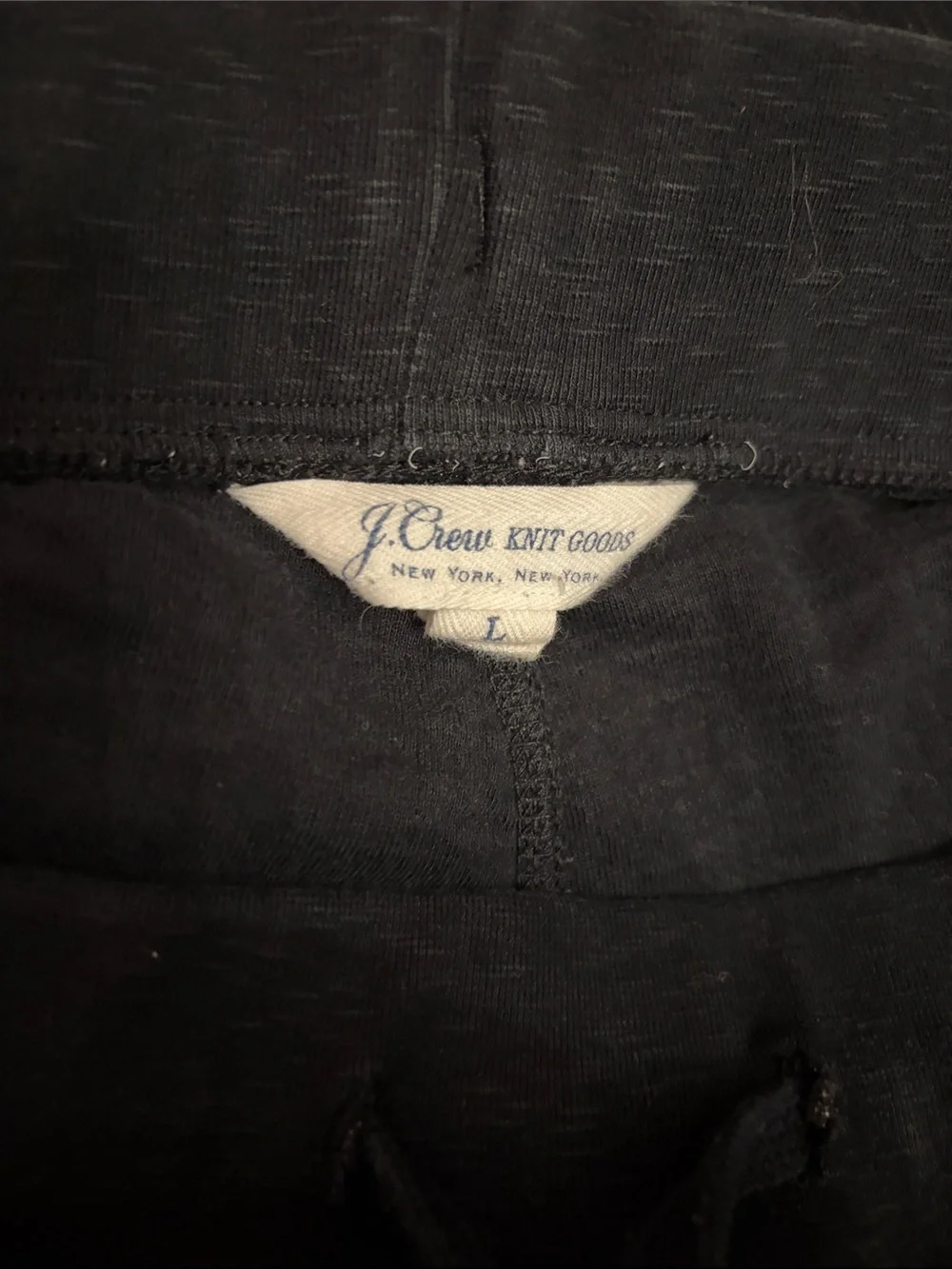J. Crew Black Knit Pants with pocket - joggers lightweight